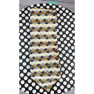 Adolfo Geometric Print 100% Silk Neck Tie 60" Long